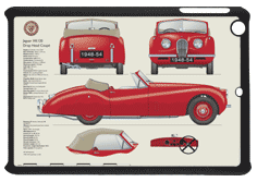 Jaguar XK120 DHC (disc wheels) 1948-54 Small Tablet Covers